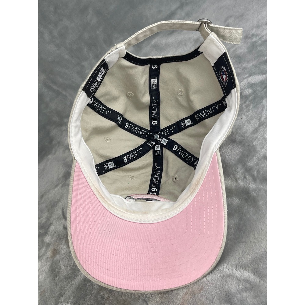 New Era 9TWENTY Cincinnati Reds Hat Women OSFM Tan Pink Excellent Floral Patch - Picture 6 of 9